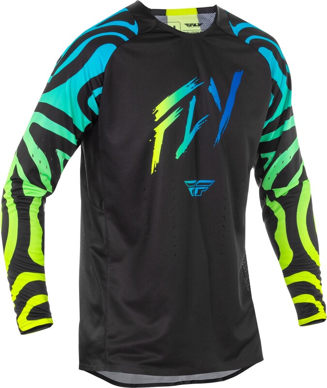 FLY RACING Evolution DST S.E. Zen Jersey - Schwarz/Blau/Hi-Vis