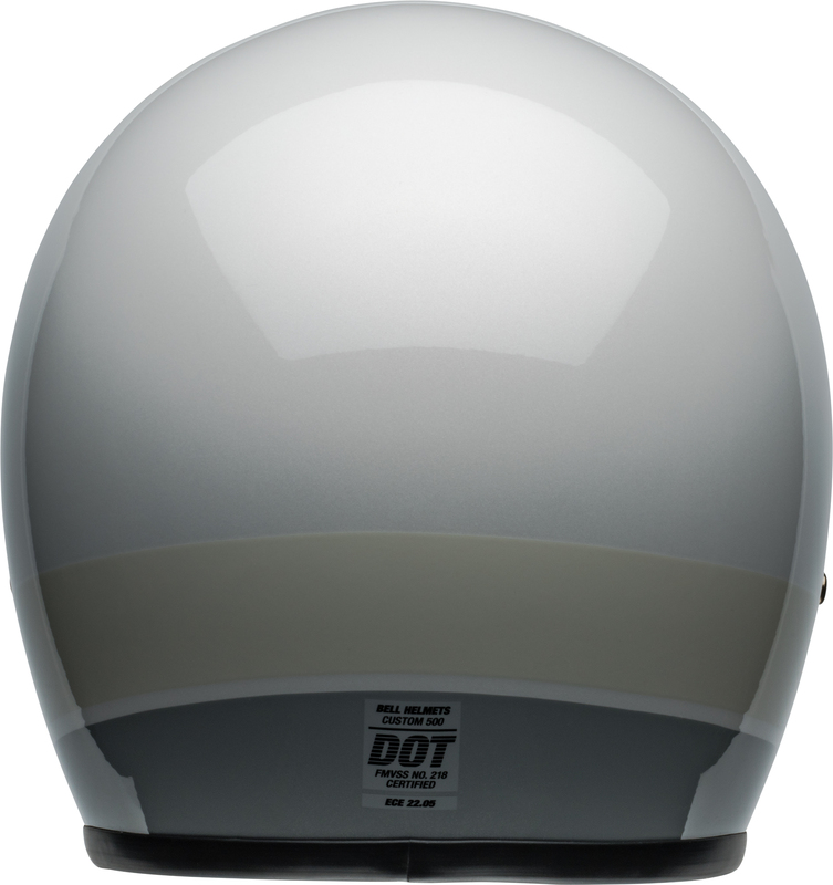 BELL Custom 500 Helm - Gloss Silver Flake