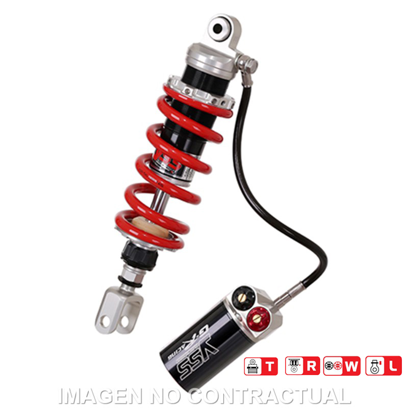 Federbein X456-Serie Mono hinten passend für Yamaha MT-09 Tracer (14-18) MX456-330TRWL-59-858 Federbein X456-Serie Mono hinten passend für Yamaha MT-09 Tracer (14-18) MX456-330TRWL-59-858