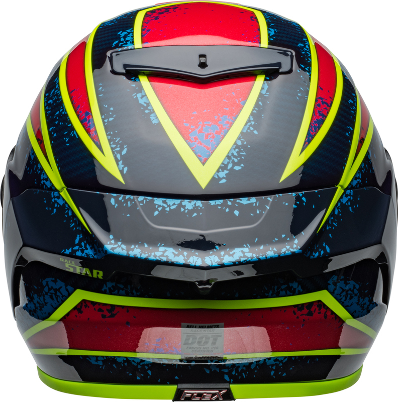 BELL Race Star DLX Flex Helm - Xenon Gloss Blue/Retina