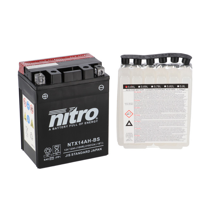 Batterie Nitro NTX14AH-BS 12AH MF