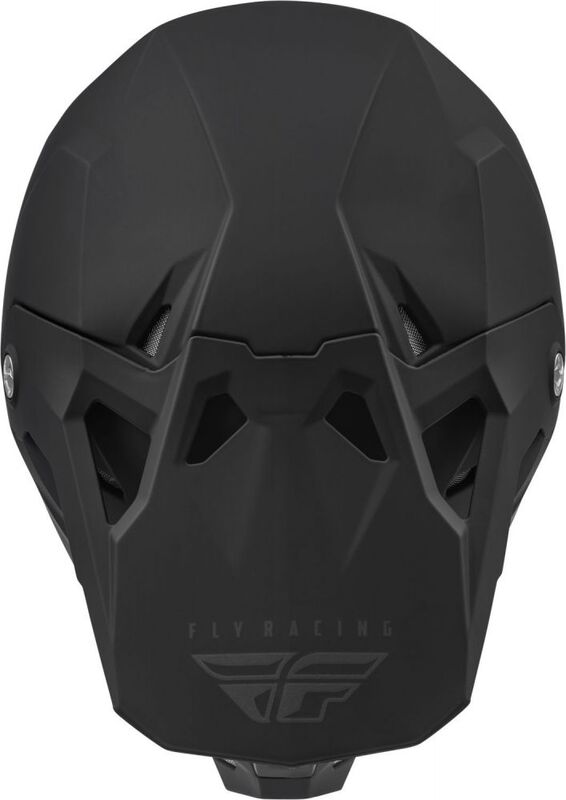 FLY RACING Kinderhelm Formula CP Solid - Mattschwarz