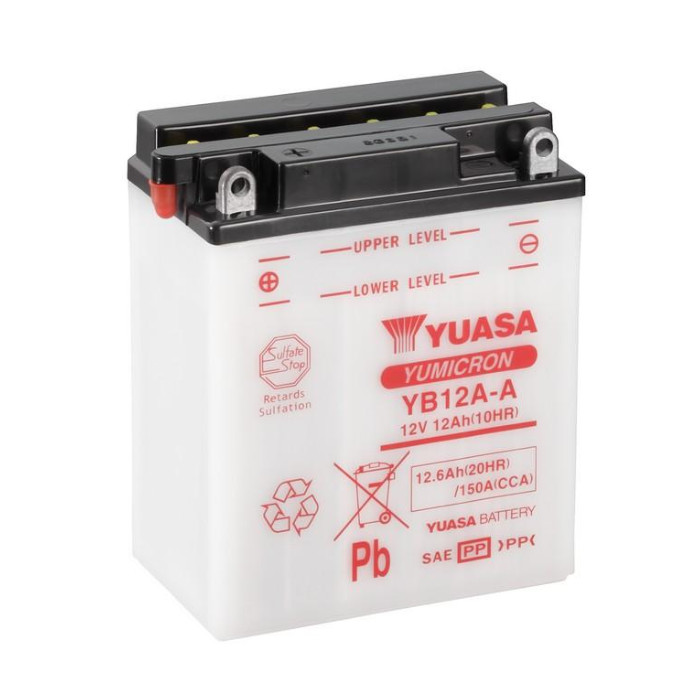 Batterie YUASA YB12A-A 12 AH Batterie YUASA YB12A-A 12 AH