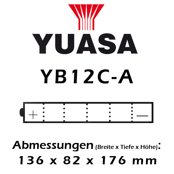 Batterie YUASA YB12C-A 12 AH