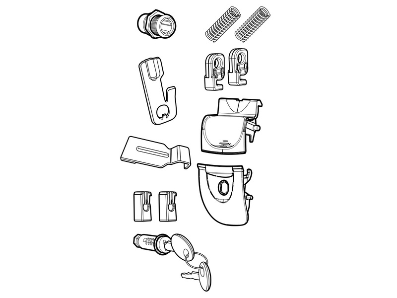 SHAD SH33 Schlossmechanismus SHAD SH33 Schlossmechanismus