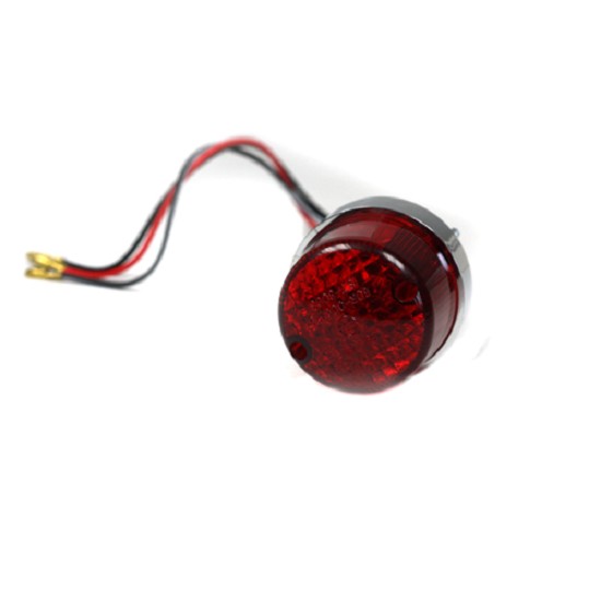 Mini-Rücklicht Point chrom rot mit KZB Mini-Rücklicht Point chrom rot mit KZB