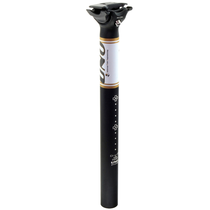 UNO TS 716 Bicycle Seatpost - 350mm Ø31.6 Black/White UNO TS 716 Bicycle Seatpost - 350mm Ø31.6 Black/White