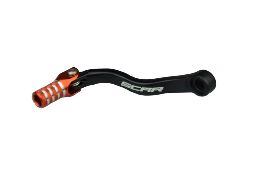 SCAR Schalthebel schwarz matt/Endstück orange