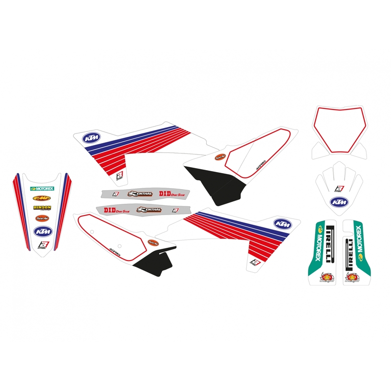BLACKBIRD Retro Komplettes Grafik-Kit - passend für KTM SX/SX-F
