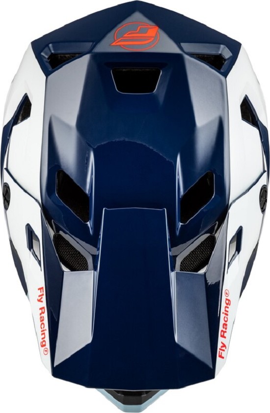FLY RACING Rayce Fahrrad Helm - Rot/Weiß/Blau
