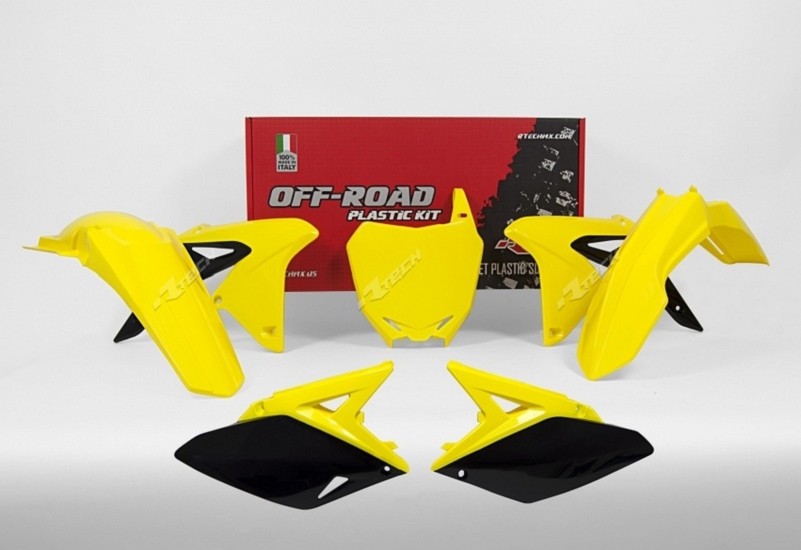 RACETECH Plastik-Kit Originalfarbe (2017) gelb/schwarz passend für Suzuki RM-Z250 RACETECH Plastik-Kit Originalfarbe (2017) gelb/schwarz passend für Suzuki RM-Z250