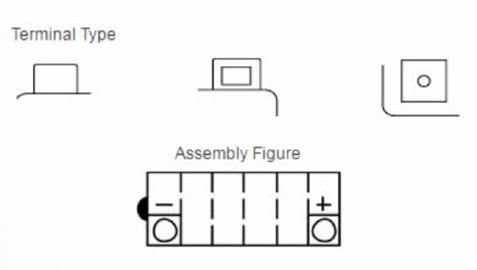 YUASA Blei/Säure Batterie ohne Säurepack - YB10L-A2 YUASA Blei/Säure Batterie ohne Säurepack - YB10L-A2