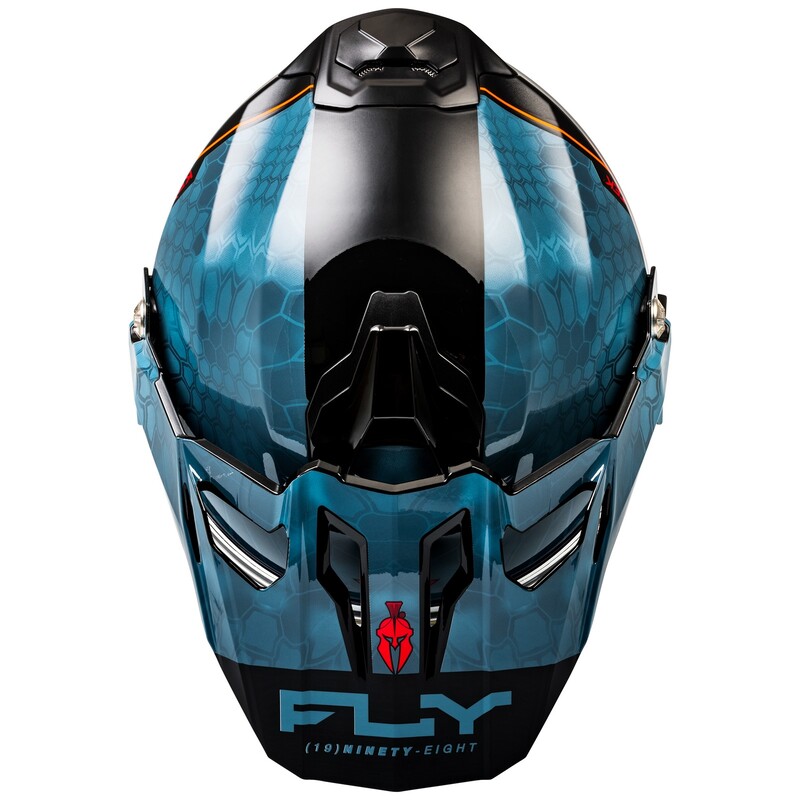 FLY RACING Trekker Kryptek Conceal Helm - Slate/Schwarz/Rot