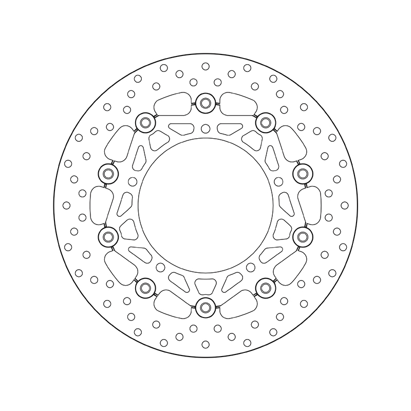 BREMBO Serie Oro rund schwimmend Bremsscheibe