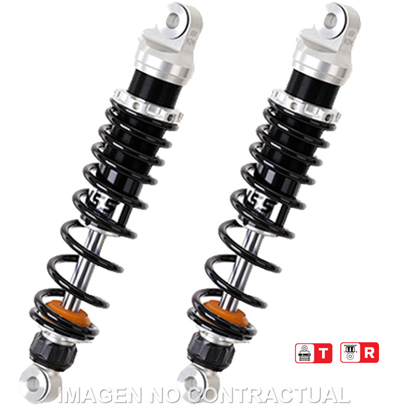 Federbein Z366-Serie Stereo hinten Black Edition passend für BMW R 50/60/75/80/90 RZ366-380TR-18-B