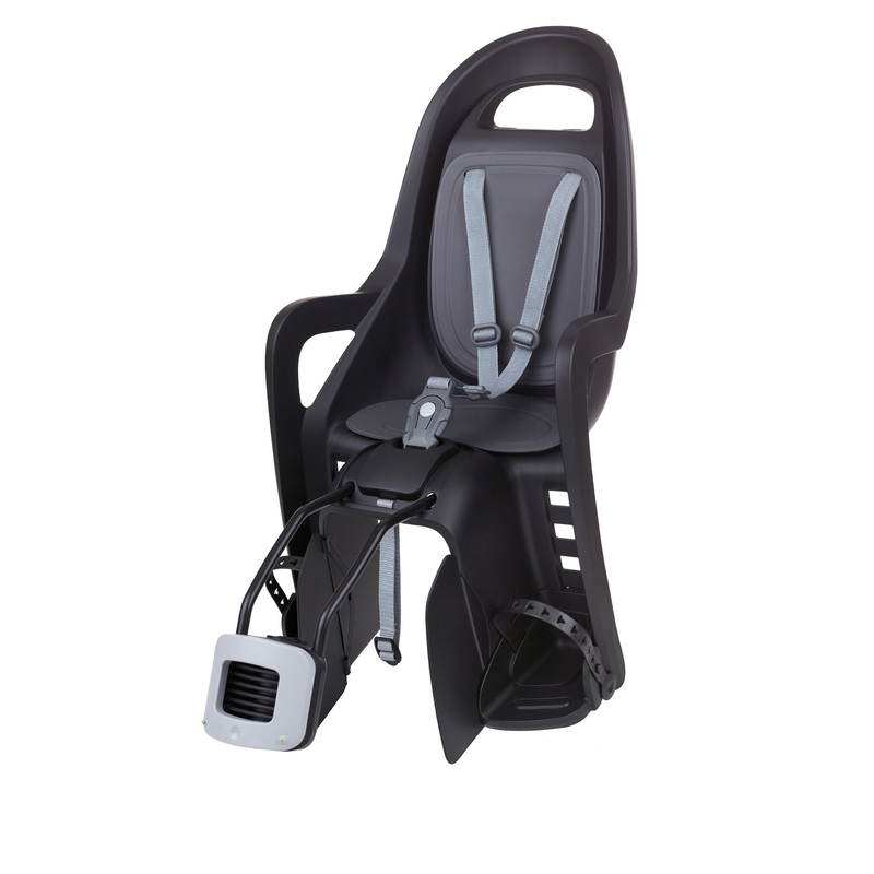 POLISPORT Groovy Maxi FF Rear Child Bike Seat Frame Mounting - Black/Dark Grey