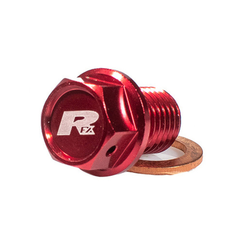 RFX Magnetische Ablassschraube [M12 x 12 mm x 1,50 - rot
