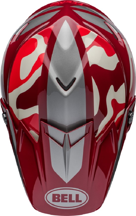 BELL Moto-9S Flex Helm - Ferrandis Méchant Gloss Red/Silver