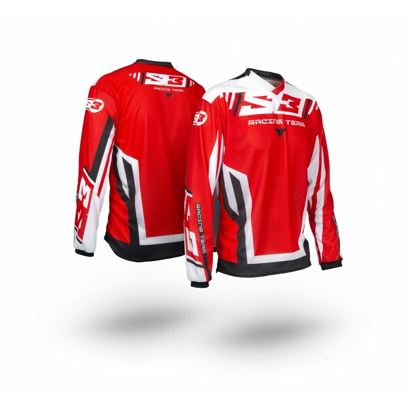 S3 Racing Team Jersey Jugend rot/schwarz Größe YXS S3 Racing Team Jersey Jugend rot/schwarz Größe YXS