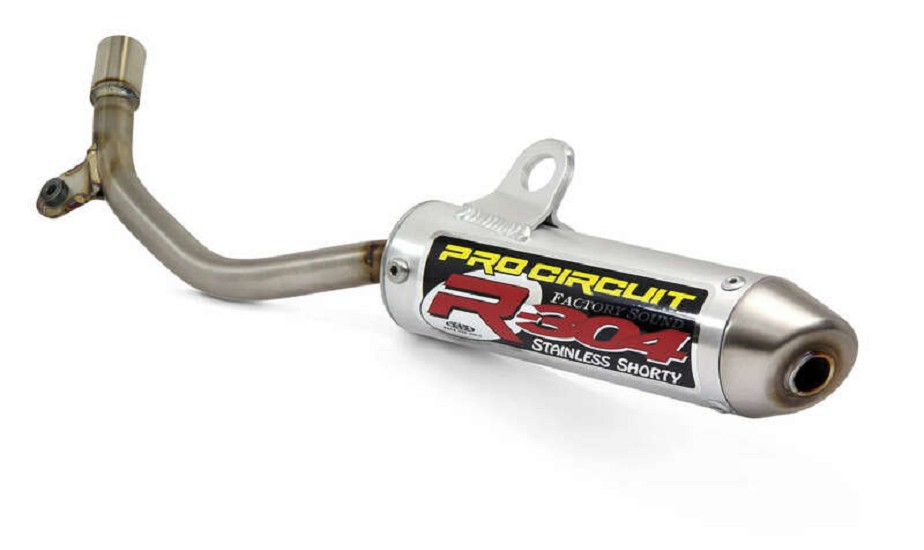 2-Takter-Schalldämpfer PRO CIRCUIT R-304 Alu gebürstet passend für KTM 50 SX