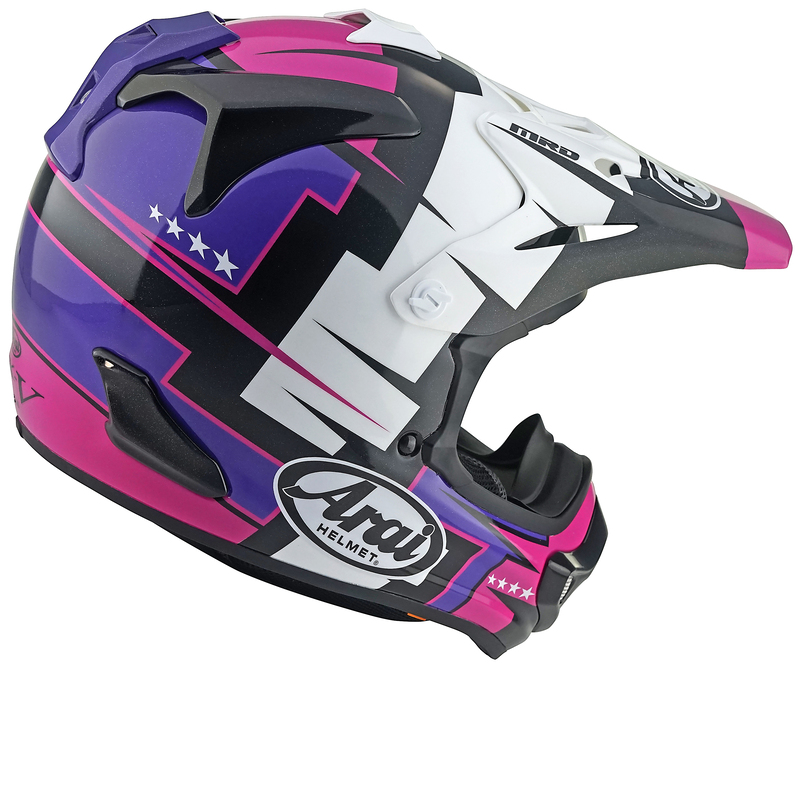 ARAI MX-V EVO Helm Battle - Lila