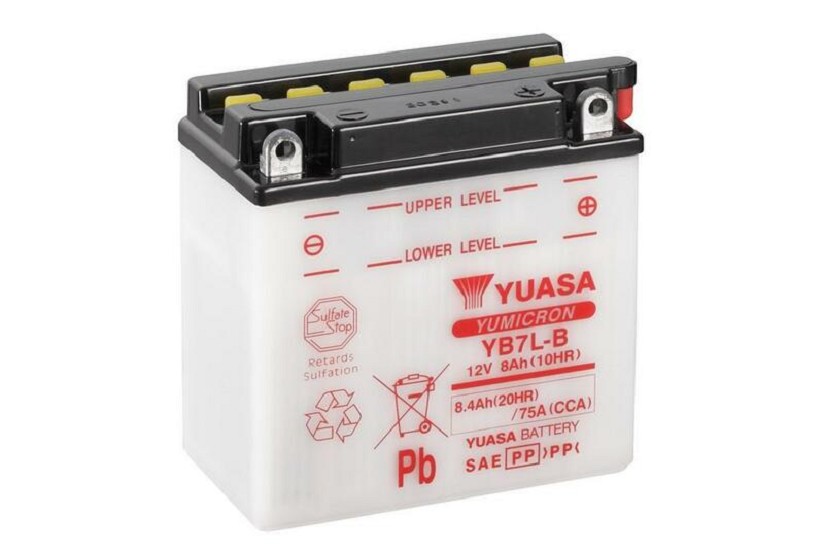 YUASA Blei/Säure Batterie ohne Säurepack - YB7L-B YUASA Blei/Säure Batterie ohne Säurepack - YB7L-B