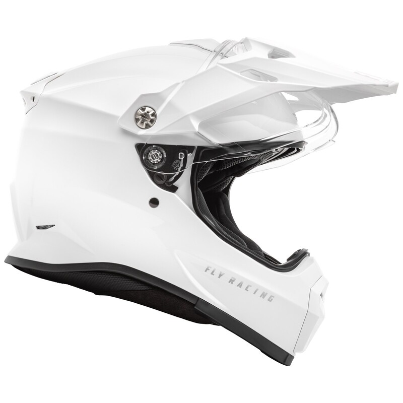 FLY RACING Trekker Solid Helm - Weiß