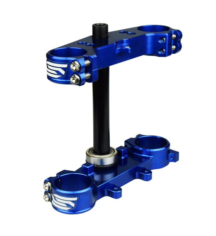 Gabelbrücke SCAR Offset 25mm blau