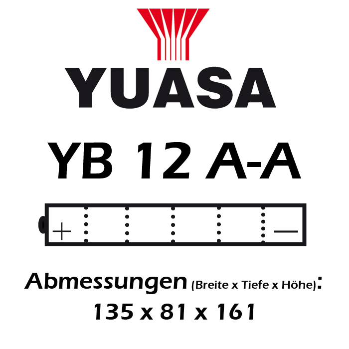 Batterie YUASA YB12A-A 12 AH