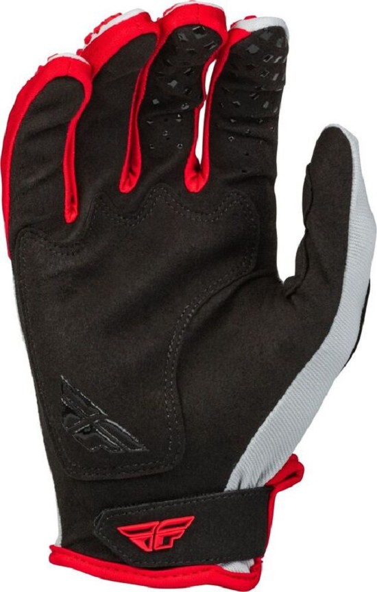 FLY RACING Kinetic Gloves Red/Grey Lg