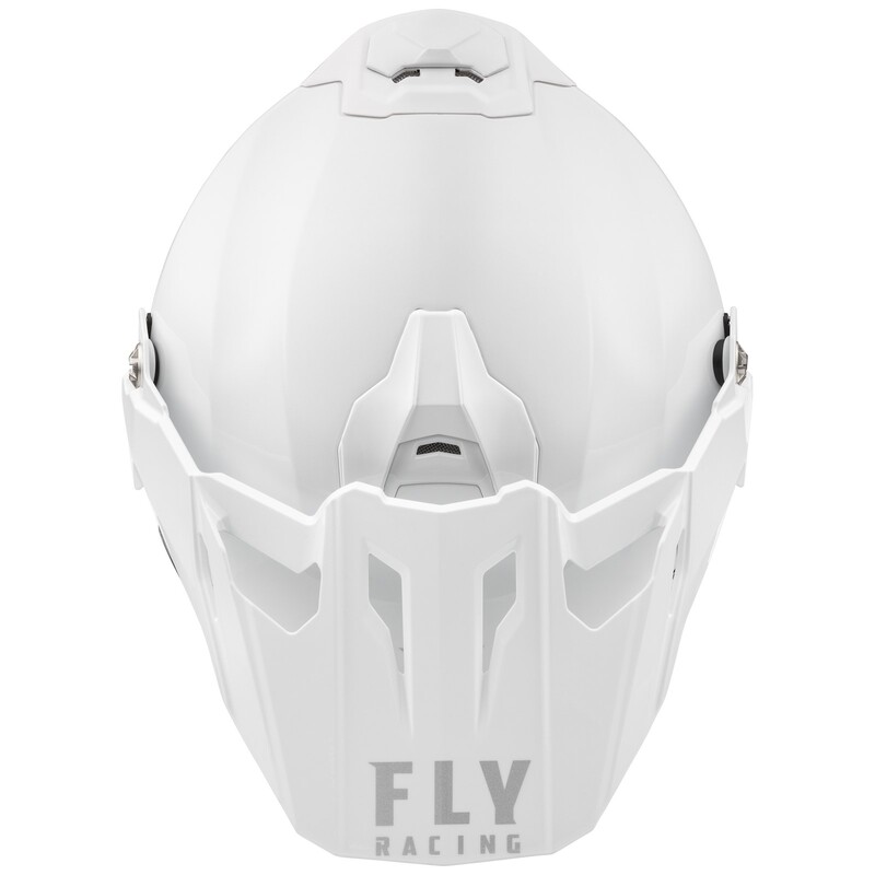 FLY RACING Trekker Solid Helm - Weiß