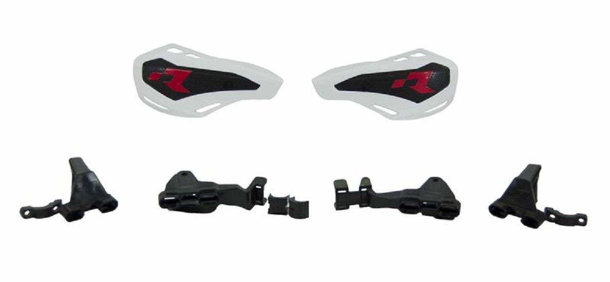 RACETECH HP1 Handprotektoren weiß RACETECH HP1 Handprotektoren weiß