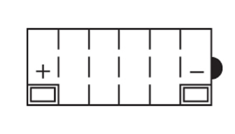 Batterie NITRO 12N5.5-4B (CP) mit Säurepack 12V/5,5Ah [138x61x131] CCA=60A