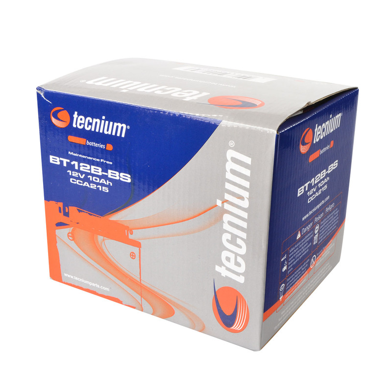 TECNIUM Wartungsfreie Batterie mit Säurepack - BT12B-BS