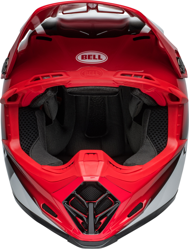 BELL Moto-9S Flex Helm - Rail Gloss Red/White