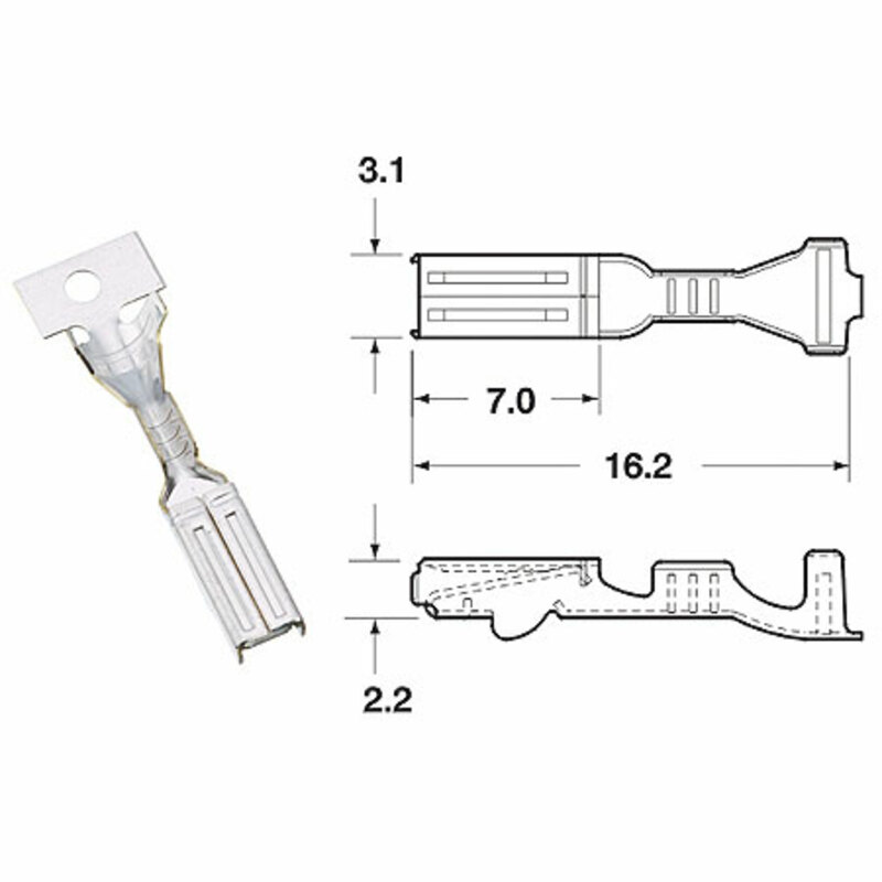 BIHR Klemme weiblich Modell 090 FRKW Ø 0,5 mm²/0,85 mm²