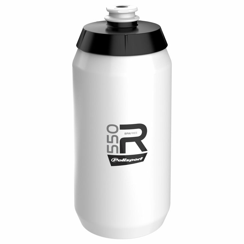 POLISPORT Water Bottle R550 White Screw-On Cap 550ml