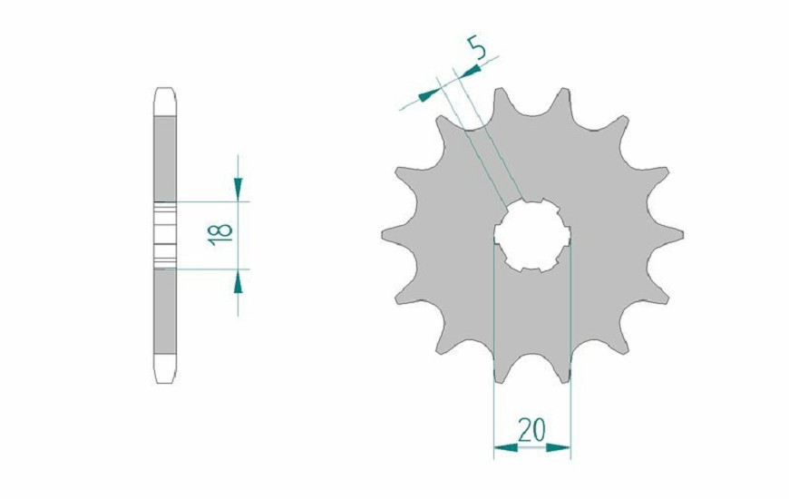 AFAM Standard Stahlritzel vorne 94305 - 520