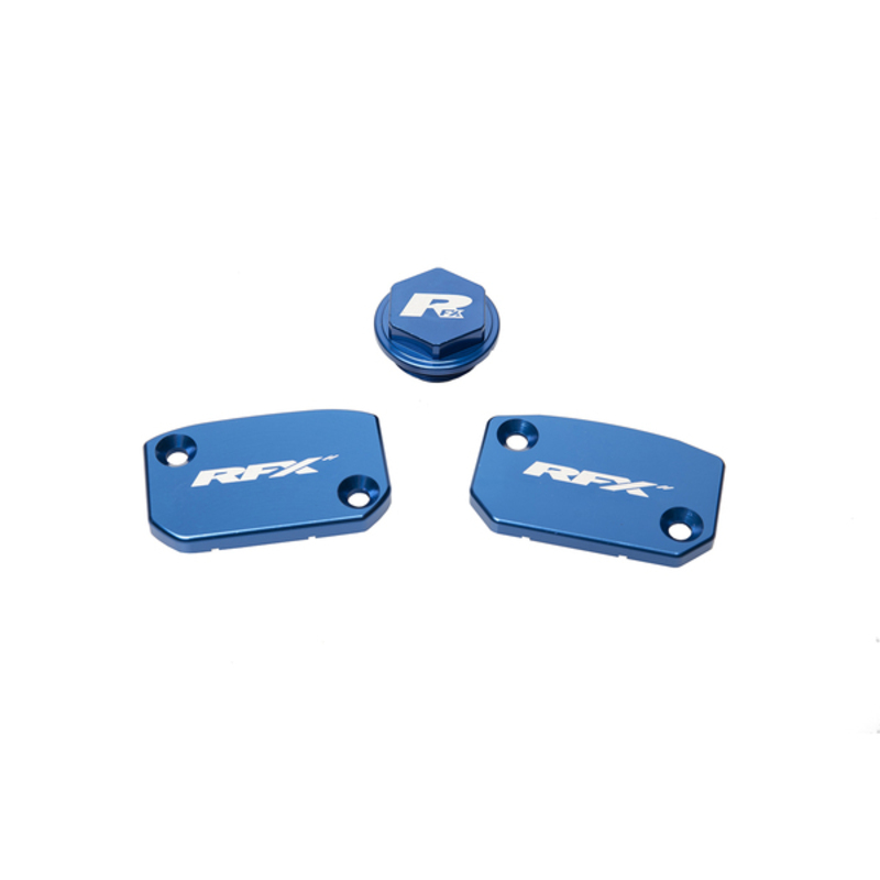 RFX Pro Satz Behälterabdeckung (Blau) (Brembo Bremsen und Kupplung)