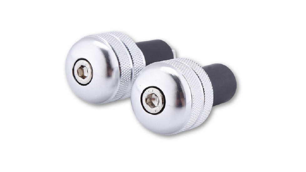 SHIN YO Lenkergewicht, silber, gerändelt, für Stahllenker