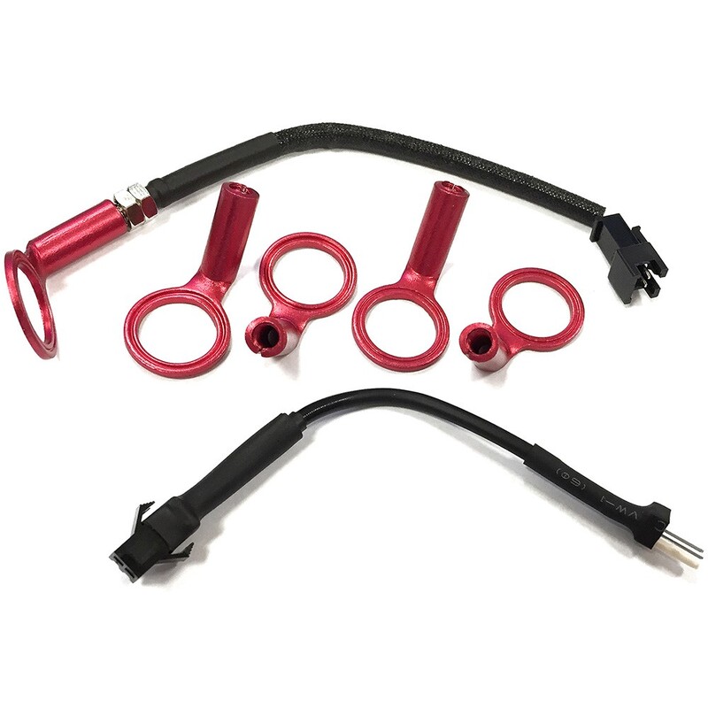 KOSO Temperatursensor für 14 mms Zündkerze (150 Grad C, schwarzer Stecker)