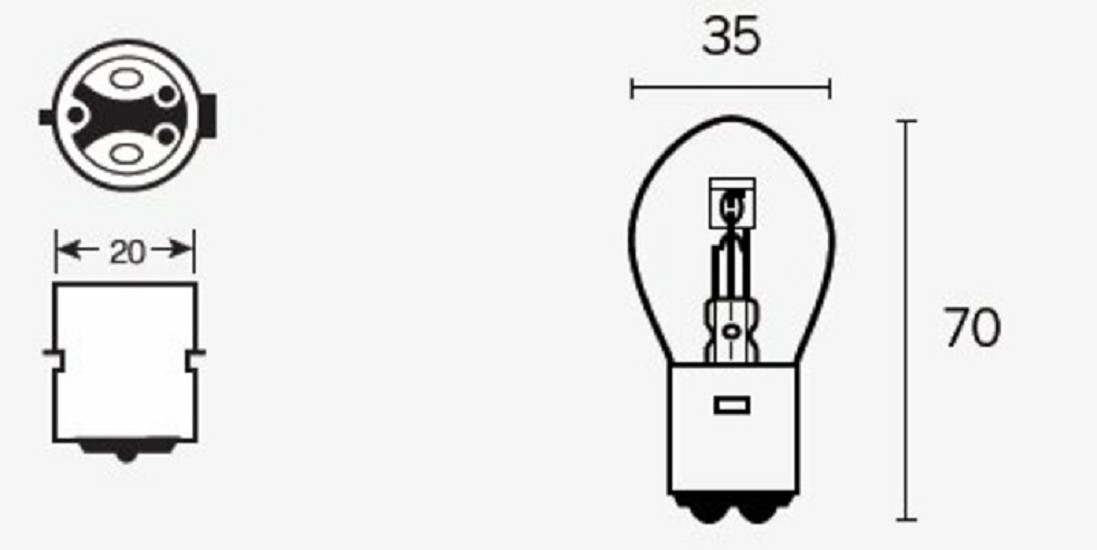 TECNIUM S1 Glühlampen 12V 25/25W - x10 TECNIUM S1 Glühlampen 12V 25/25W - x10
