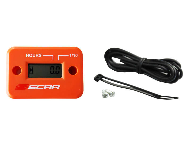 SCAR Betriebsstundenzähler mit Kabel und Klettverschluss orange SCAR Betriebsstundenzähler mit Kabel und Klettverschluss orange