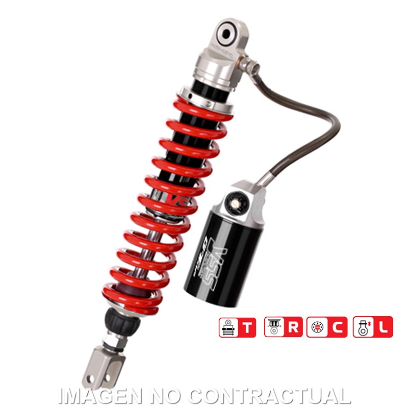 Federbein X366-Serie Mono hinten passend für Kawasaki DTracker 125 (10-13), KLX 125 (10-16) MX366-405TRCL-05-858 Federbein X366-Serie Mono hinten passend für Kawasaki DTracker 125 (10-13), KLX 125 (10-16) MX366-405TRCL-05-858