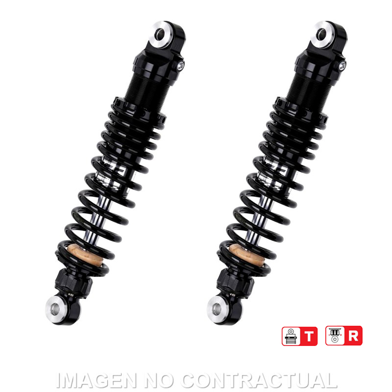 Federbein Z366-Serie Stereo hinten Black Edition passend für Harley Davidson XL 883 RZ366-310TR-27-B