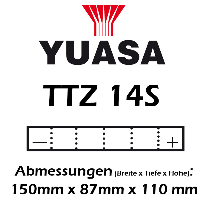 Batterie YUASA TTZ14S 11,8AH MF