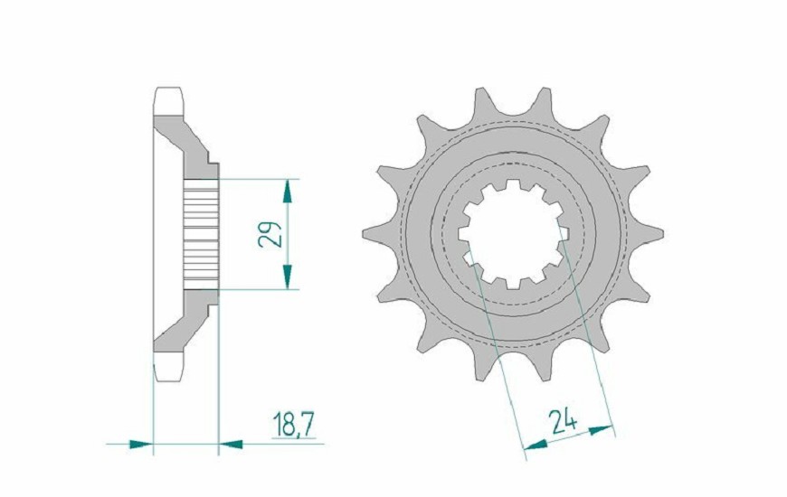 AFAM Standard Stahlritzel vorne 24803 - 630