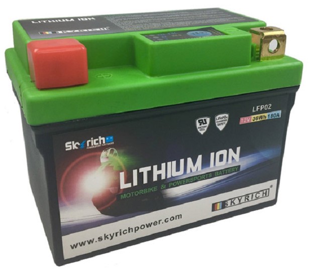 Batterie SKYRICH LFP02Z [107x56x85] 12,8V/2,4AH (10 Std.), 28,8 Wh, CCA: 144