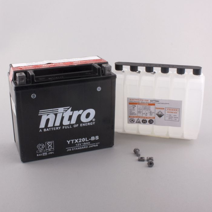 Batterie Nitro NTX20L-BS / YTX20L  18AH MF