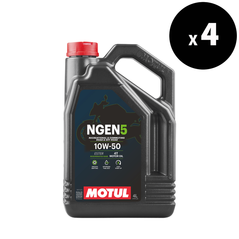 MOTUL NGEN 5 4T Motor Oil - 10W-50 4L (x4)